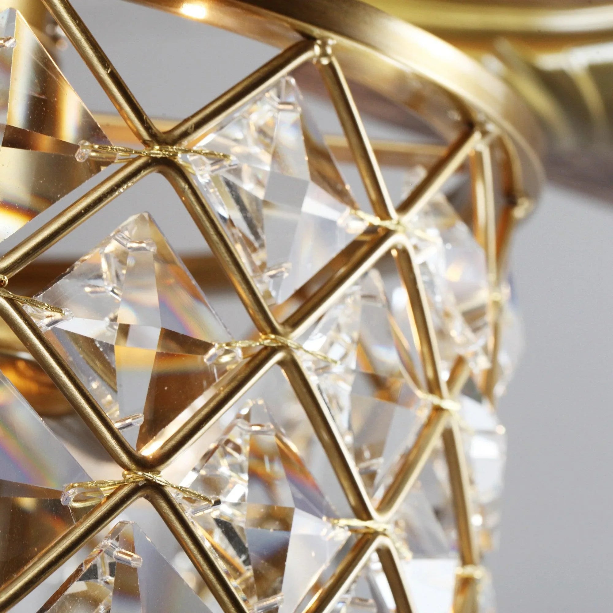 52" Cochin Industrial Downrod Mount Reversible Crystal Ceiling Fan with Lighting and Remote Control - ParrotUncle