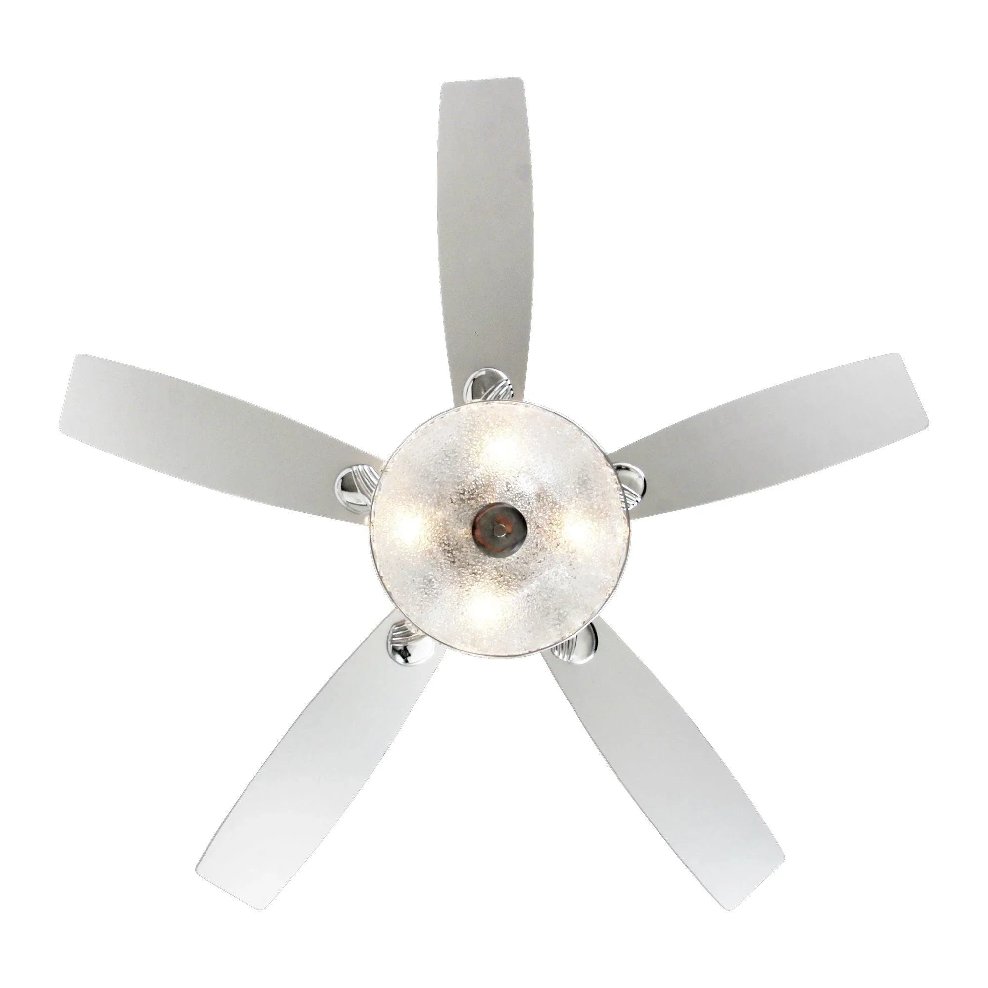 52" Tibuh Modern Downrod Mount Reversible Crystal Ceiling Fan with Lighting and Remote Control - ParrotUncle