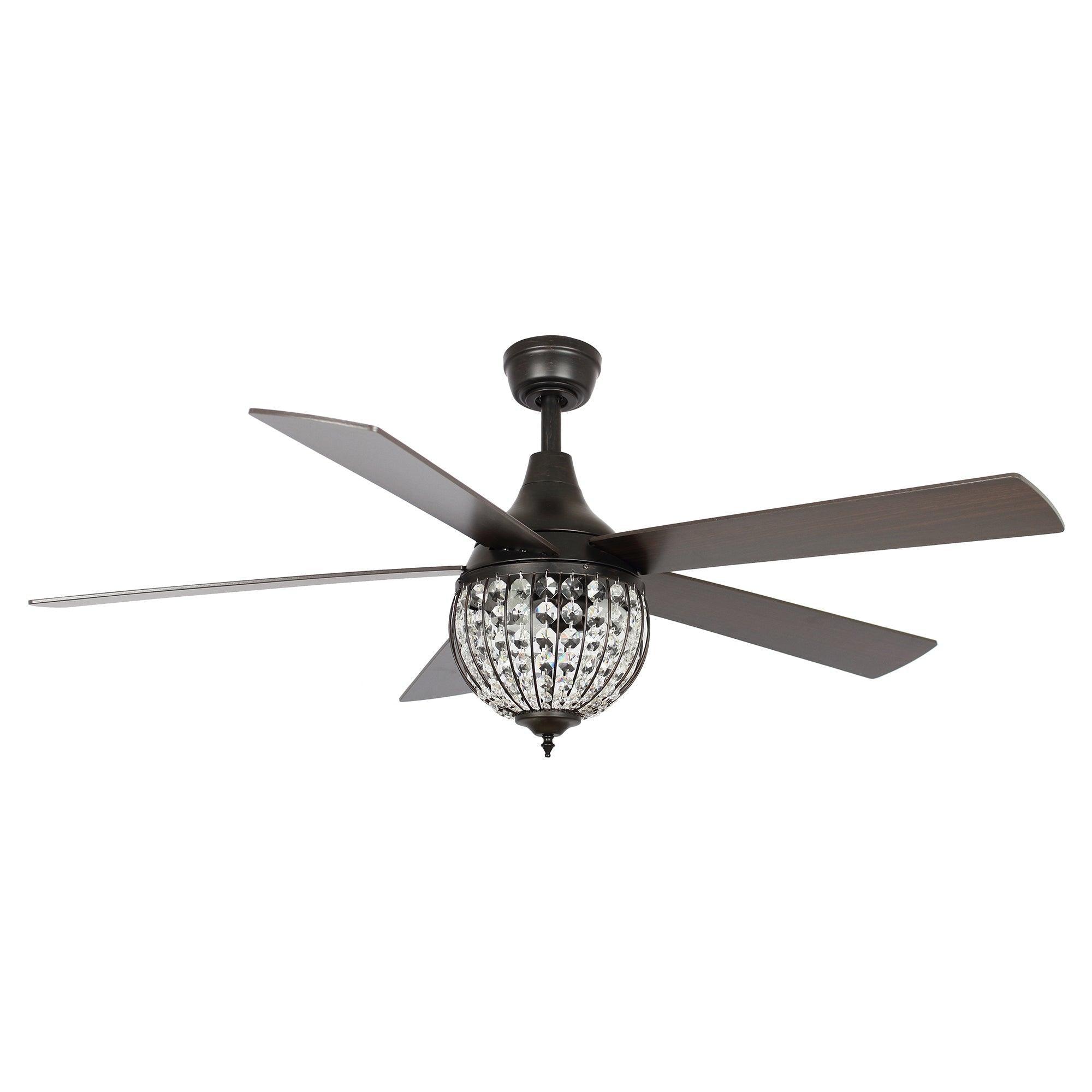 52" Varanasi Farmhouse Downrod Mount Ceiling Fan with Lighting and Remote Control - ParrotUncle