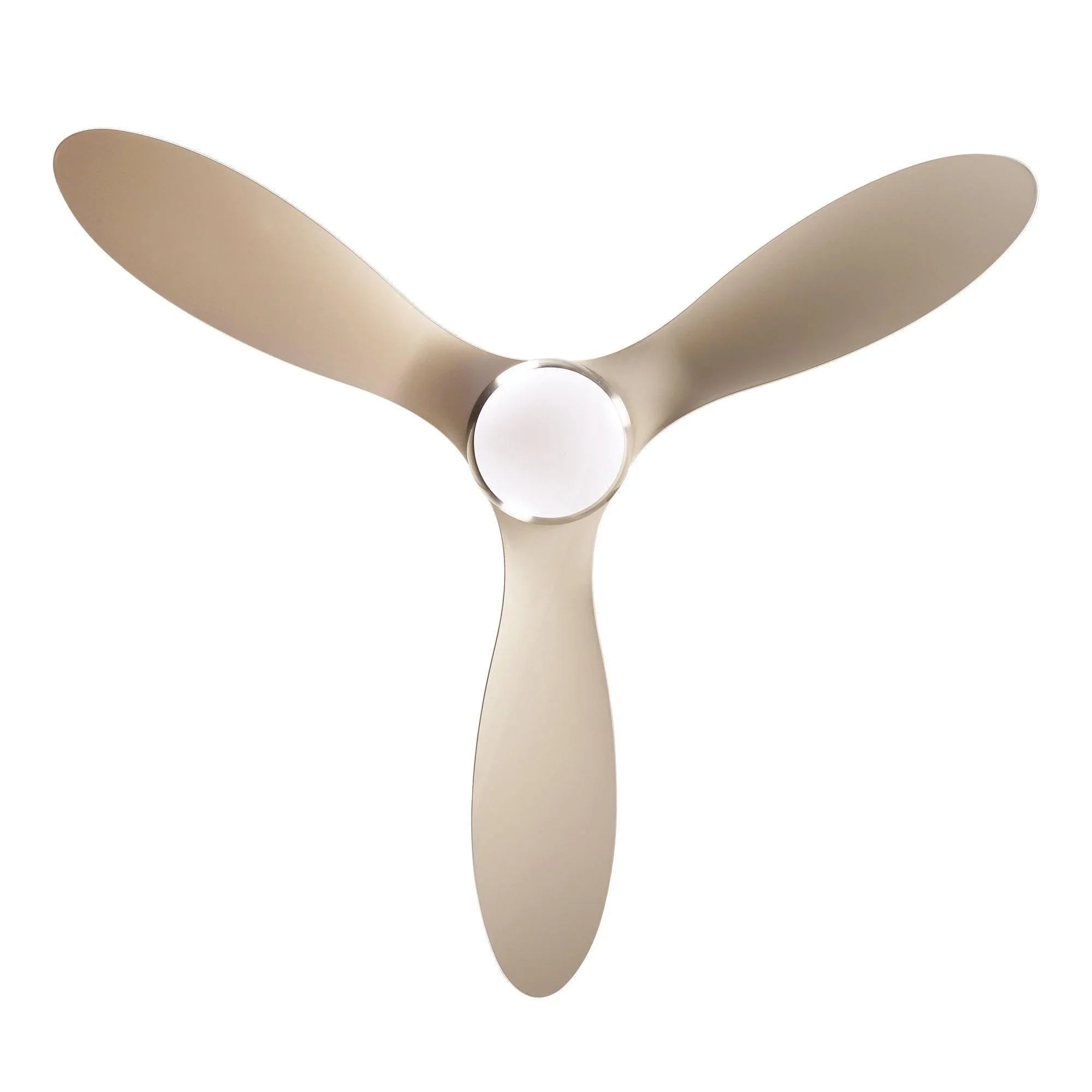 56" Bernardino Modern Brushed Nickel DC Motor Downrod Mount Reversible Ceiling Fan with Lighting and Remote Control - ParrotUncle