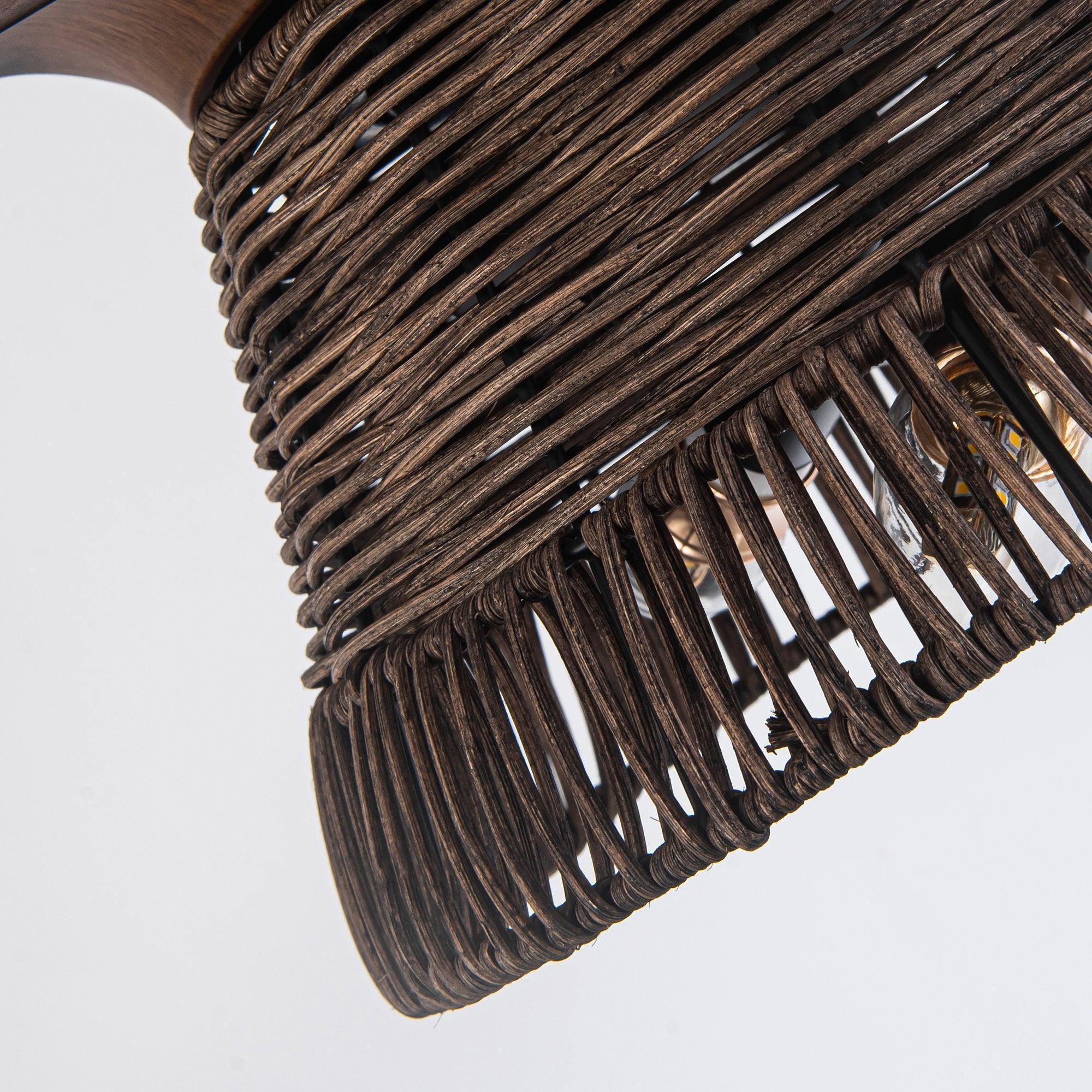 60" Farmhouse Downrod Mount Reversible Ceiling Fan with Lighting and Remote Control - ParrotUncle