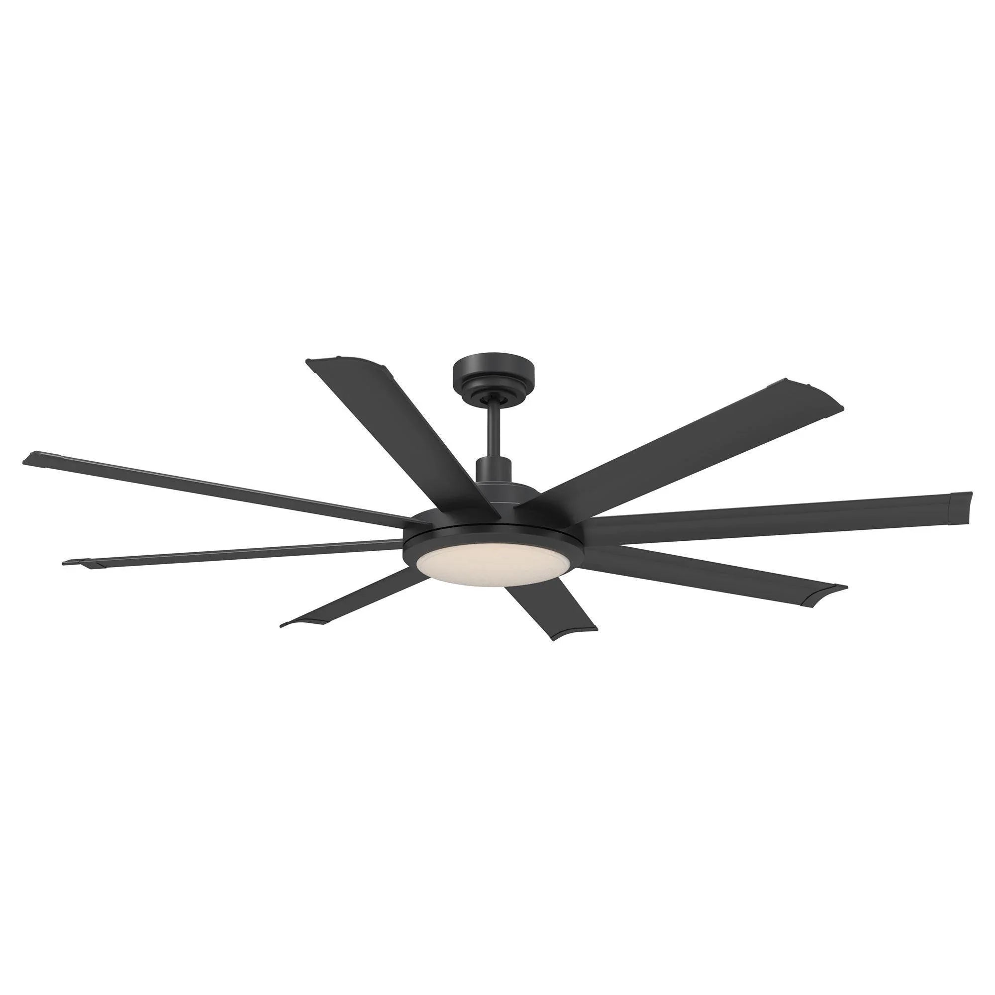 60" Modern DC Motor Downrod Mount Ceiling Fan with Lighting and Remote Control - ParrotUncle