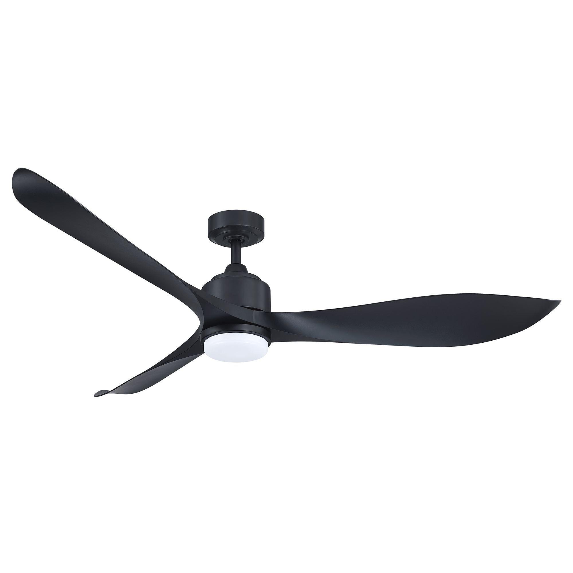 66" Misael Propeller Modern DC Motor Downrod Mount Reversible Ceiling Fan with LED Lighting and Remote Control - ParrotUncle