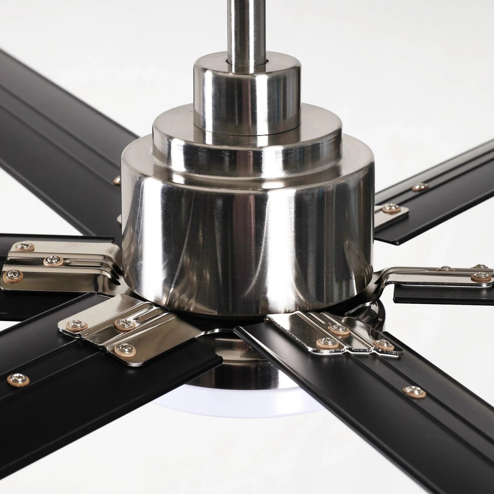 72" Bankston Modern DC Motor Downrod Mount Reversible Ceiling Fan with Lighting and Remote Control - ParrotUncle