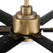 72" Bankston Modern DC Motor Downrod Mount Reversible Ceiling Fan with Lighting and Remote Control - ParrotUncle