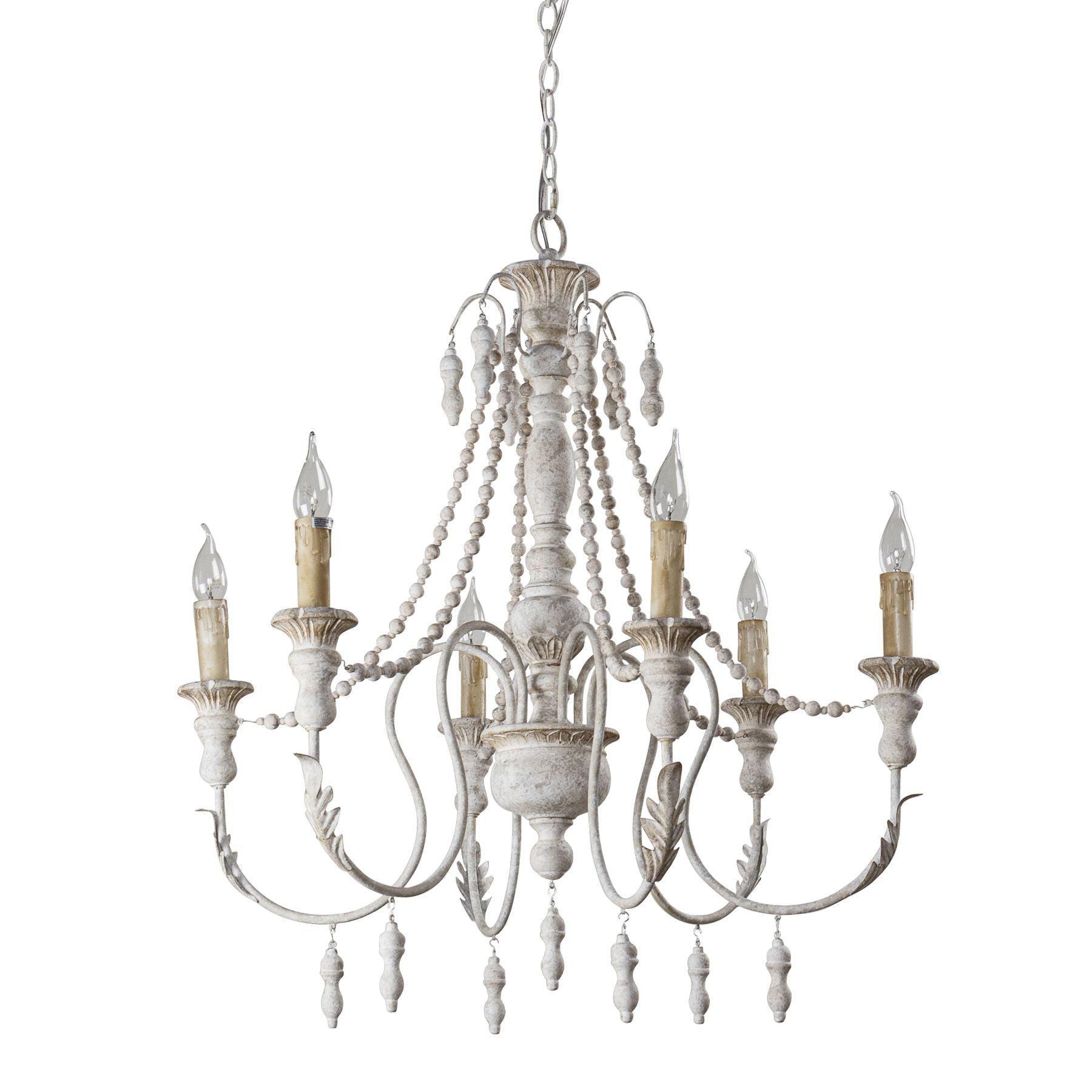 Billiter 6-Light Wood Gray Chandelier - ParrotUncle