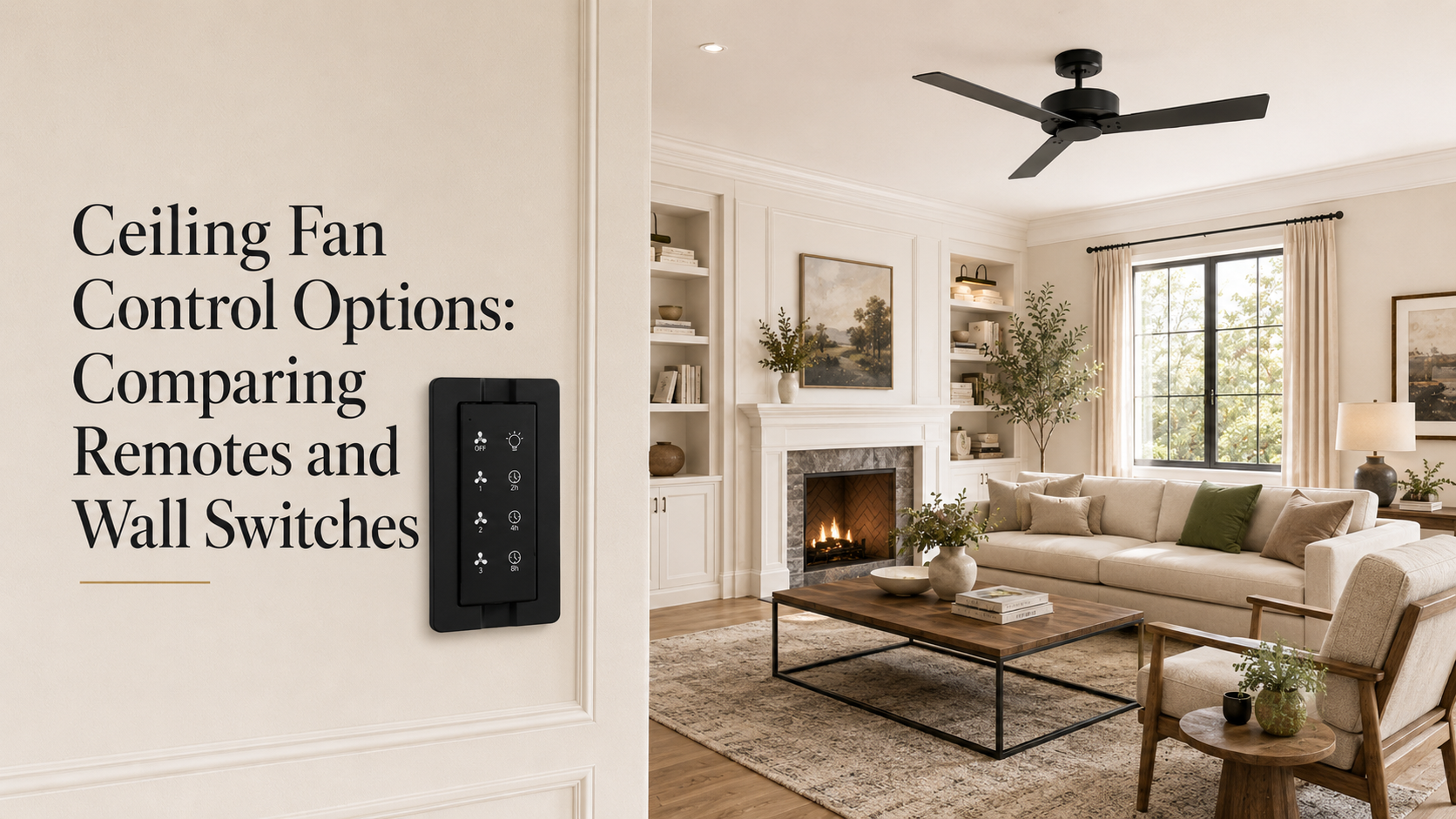 Ceiling Fan Control Options: Comparing Remotes and Wall Switches -Parrot Uncle