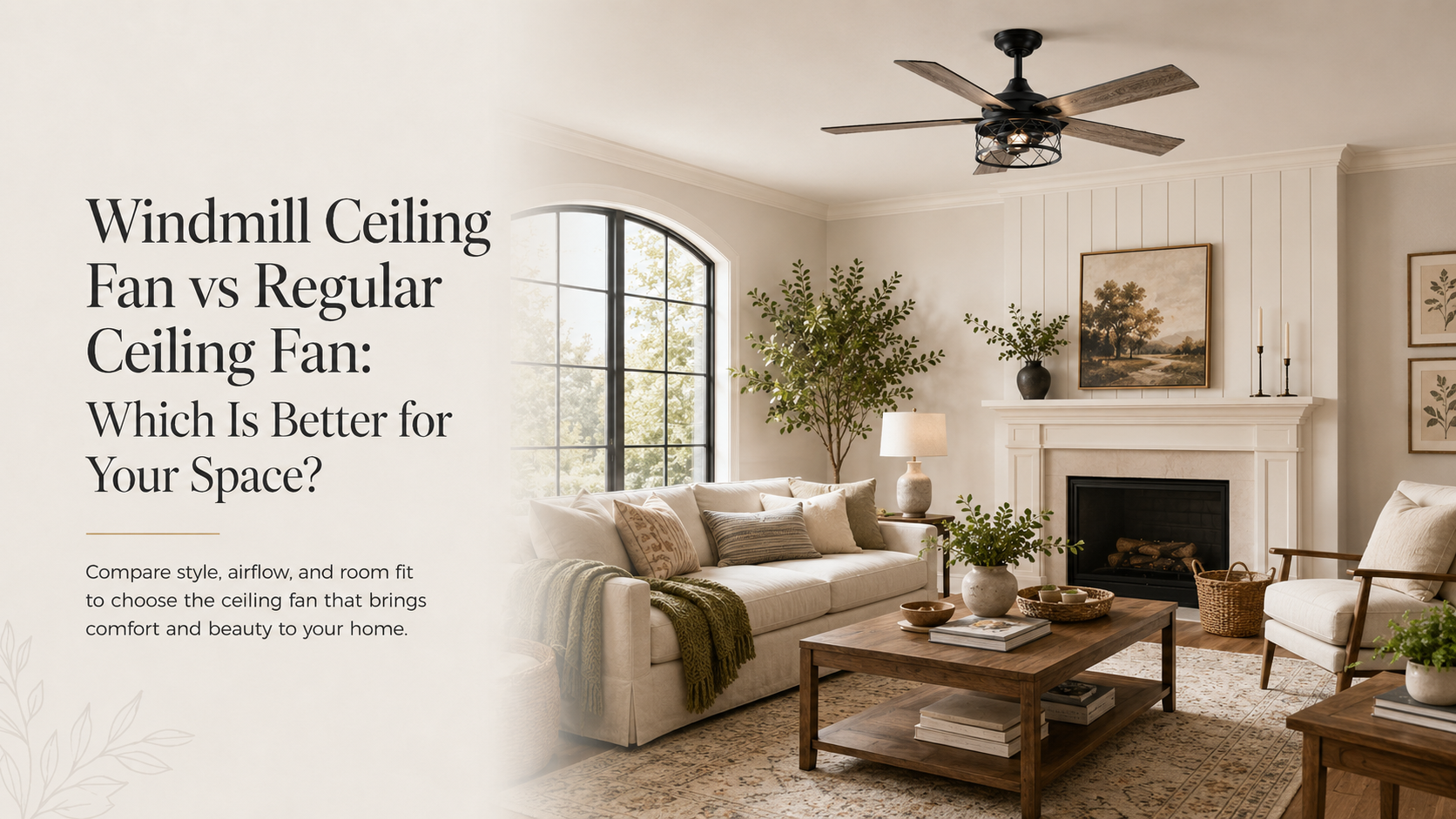 Windmill Ceiling Fan vs Regular Ceiling Fan: Which Is Better for Your Space? -Parrot Uncle