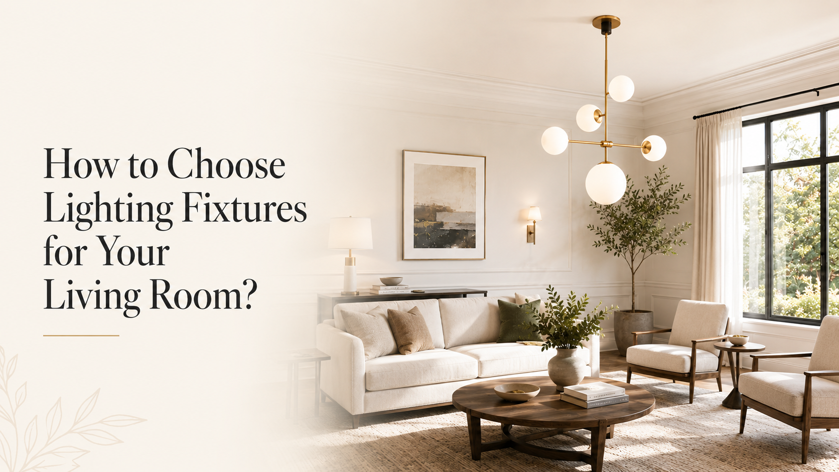 How to Choose Lighting Fixtures for Your Living Room？