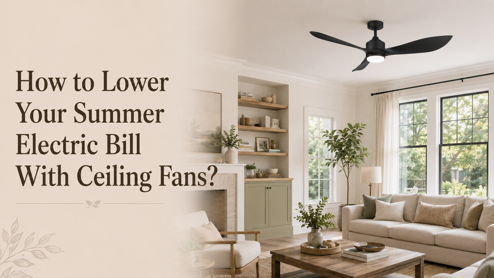 How to Lower Your Summer Electric Bill With Ceiling Fans？