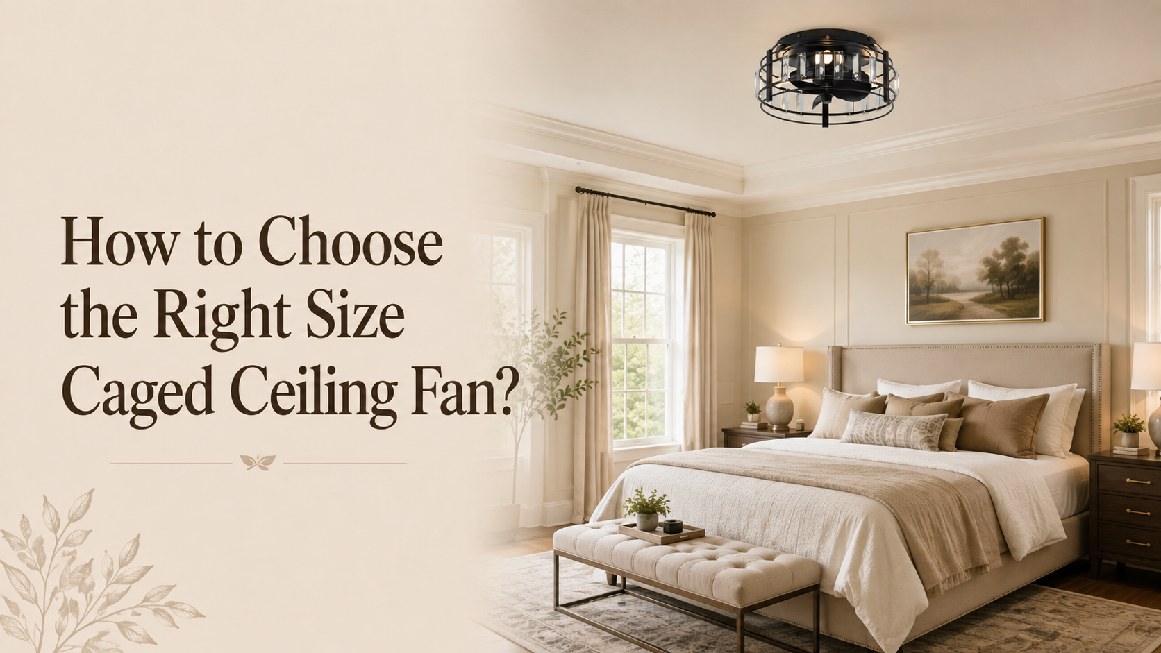 How to Choose the Right Size Caged Ceiling Fan?