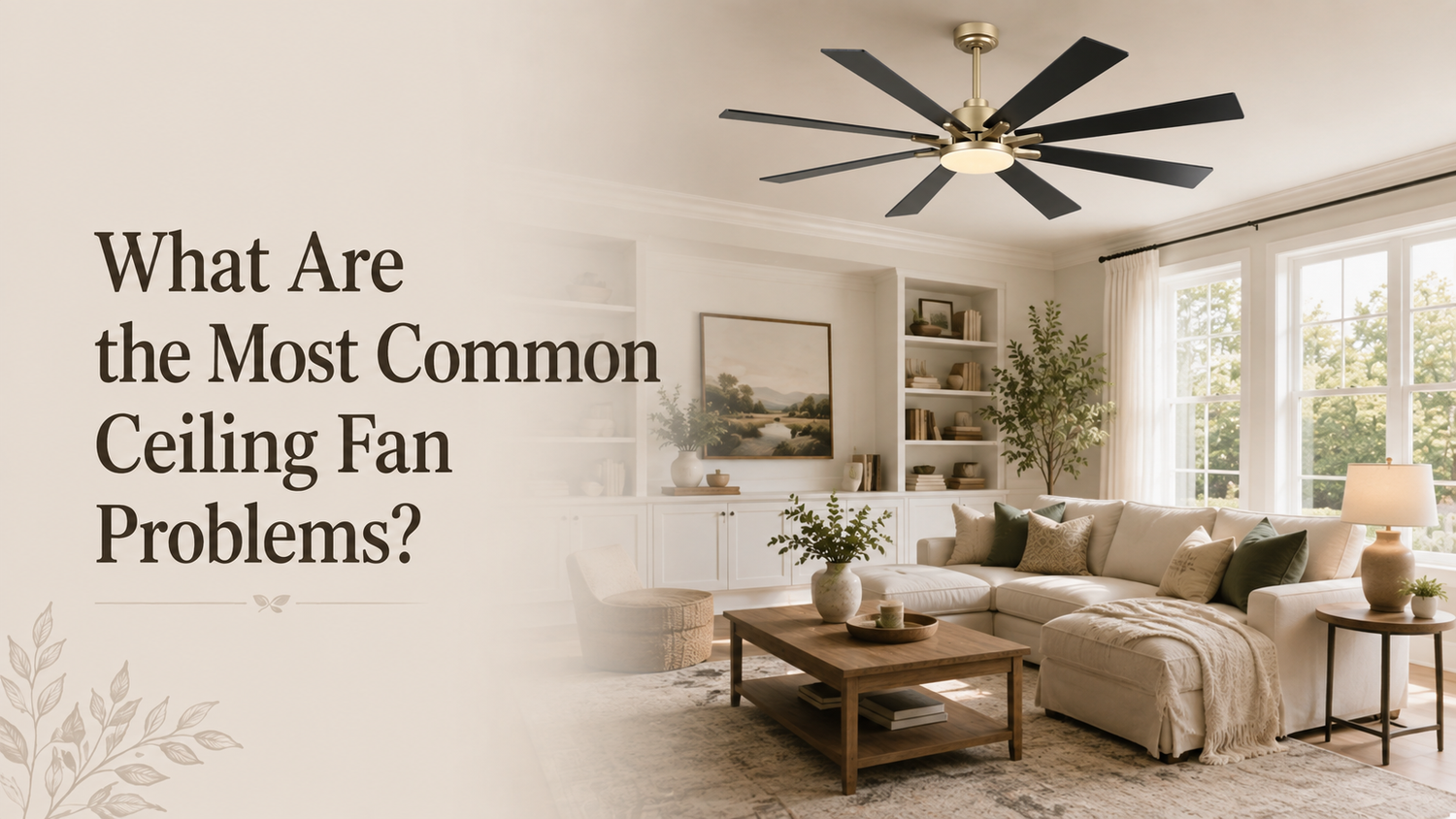 What Are the Most Common Ceiling Fan Problems?