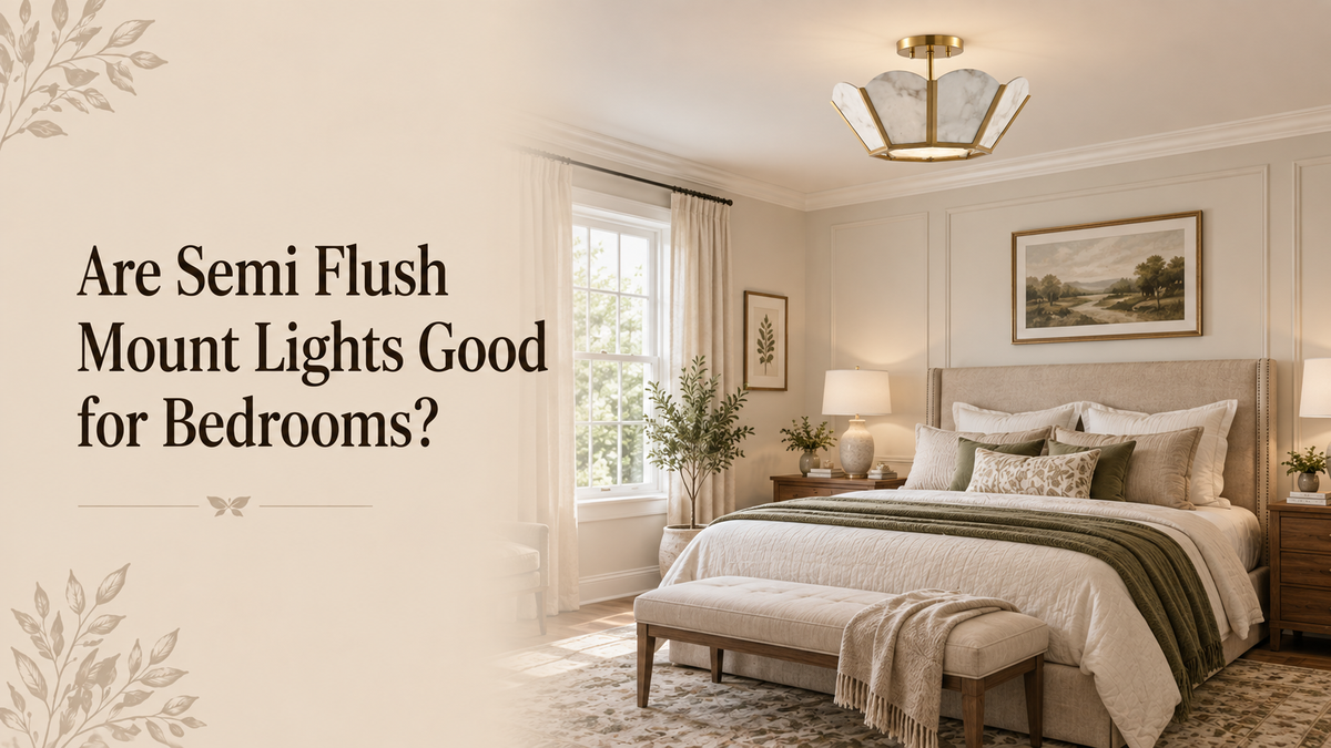 Are Semi Flush Mount Lights Good for Bedrooms?