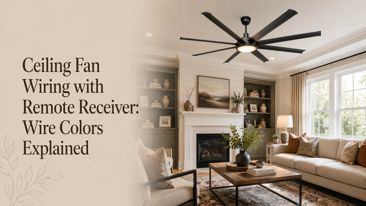 Ceiling Fan Wiring with Remote Receiver: Wire Colors Explained
