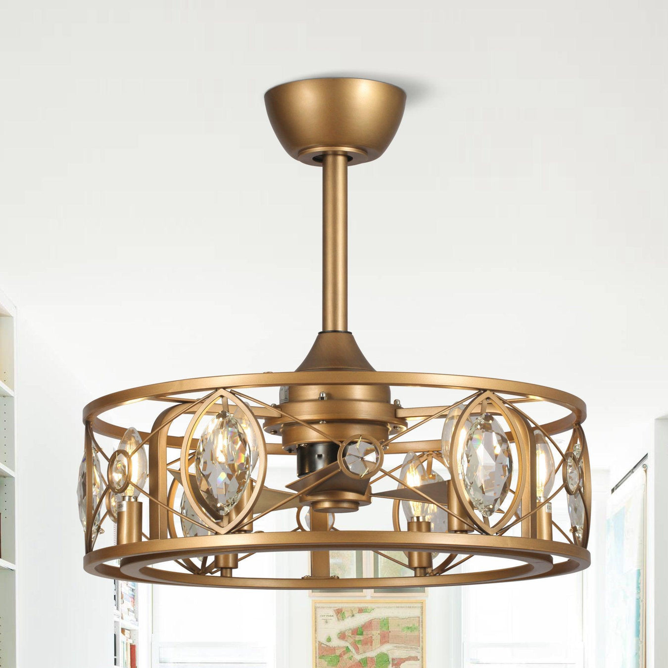 gold ceiling fans