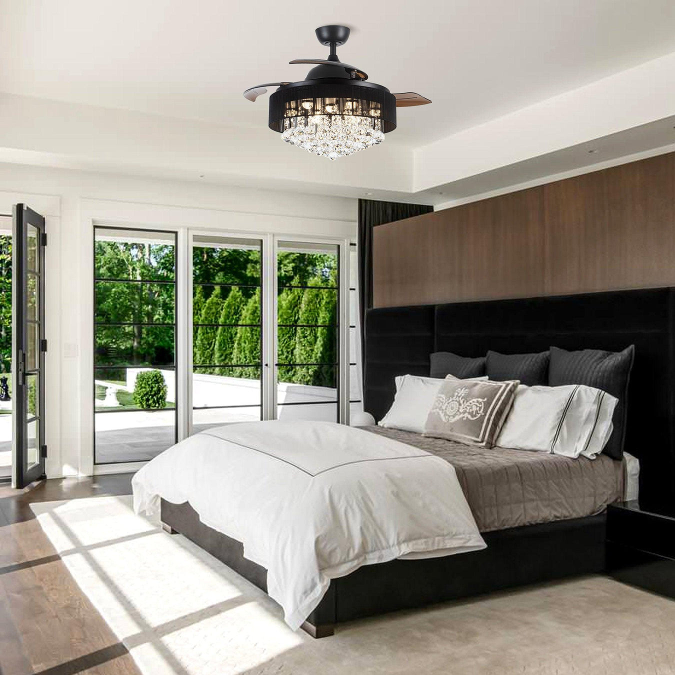 Crystal Ceiling Fan - ParrotUncle