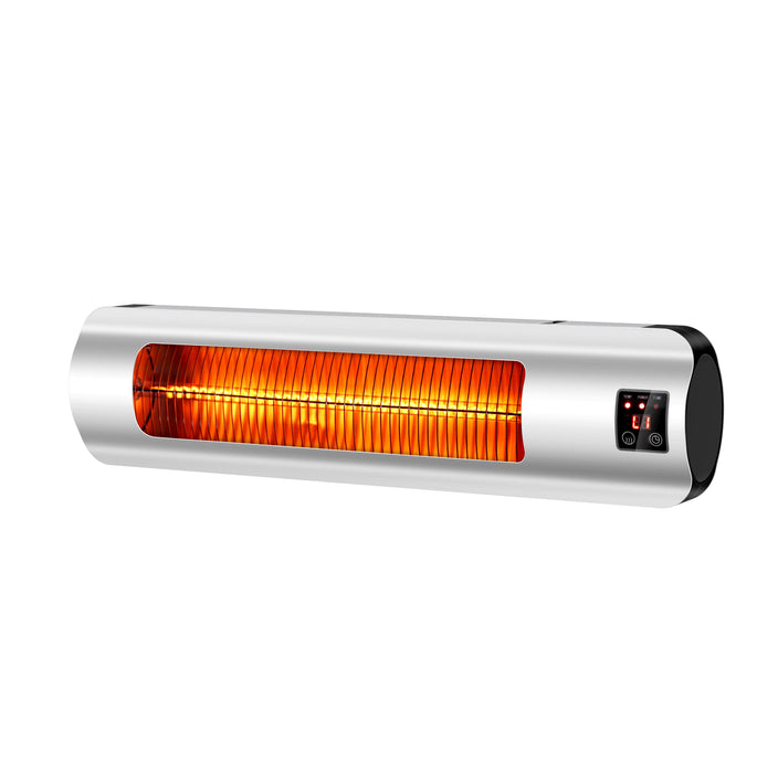 Electric Patio Heater LED Display 12H Timer Wall-mounted or Free-stand Using for Patio or Home Use