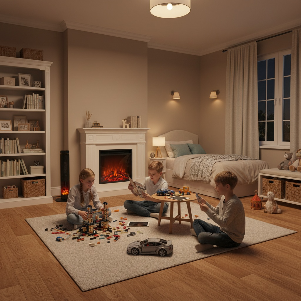 1500W Electric Space Heaters with Digital LED Display Remote Control