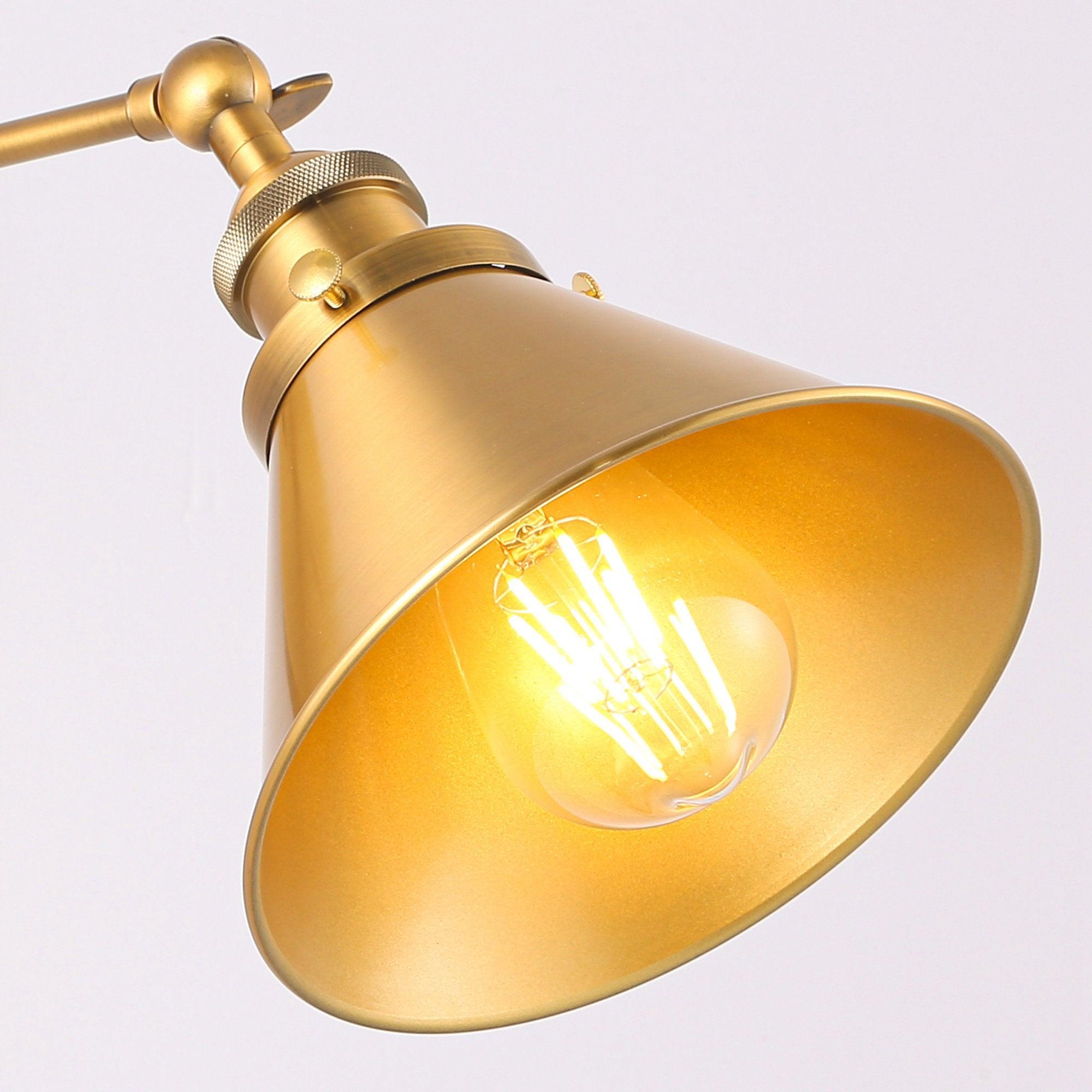 1-Light Rhem Brass Wall Sconce Light - ParrotUncle