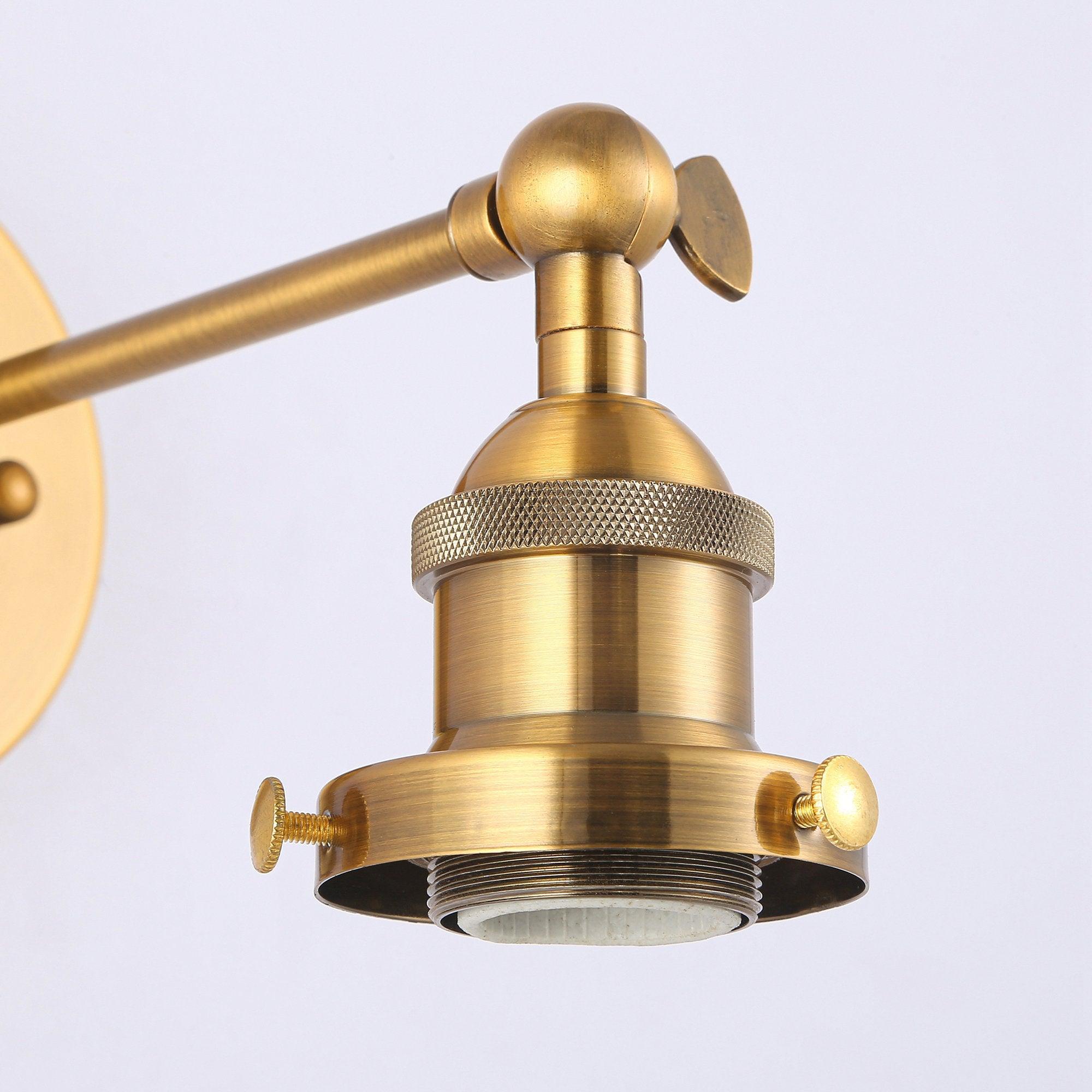 1-Light Rhem Brass Wall Sconce Light - ParrotUncle