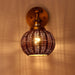 1-Light Traditional Rattan Golden Wall Sconce Light - ParrotUncle