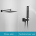 10-inch Wall Mount Dual Shower Head Hand Shower Set - ParrotUncle