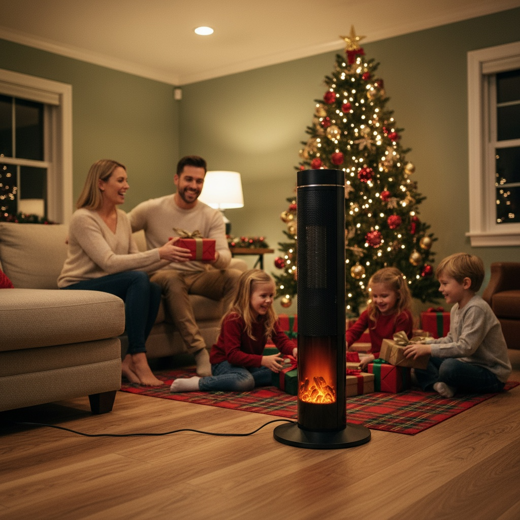 Calentadores eléctricos de 1500 W con control remoto y pantalla LED digital