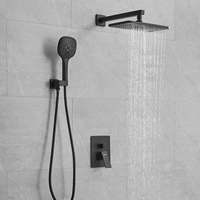 11.5-inch Wall Mount Dual Shower Head Hand Shower Set - ParrotUncle