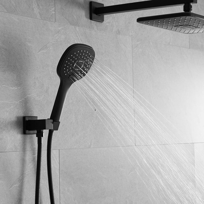 11.5-inch Wall Mount Dual Shower Head Hand Shower Set - ParrotUncle