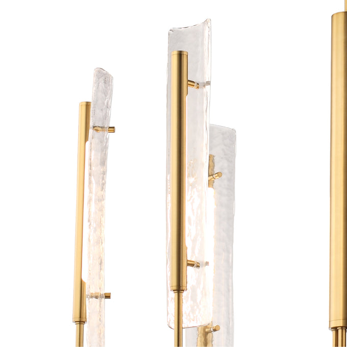 Perimost 34 Inch Faithe 6-Light Golden Luxury Chandelier