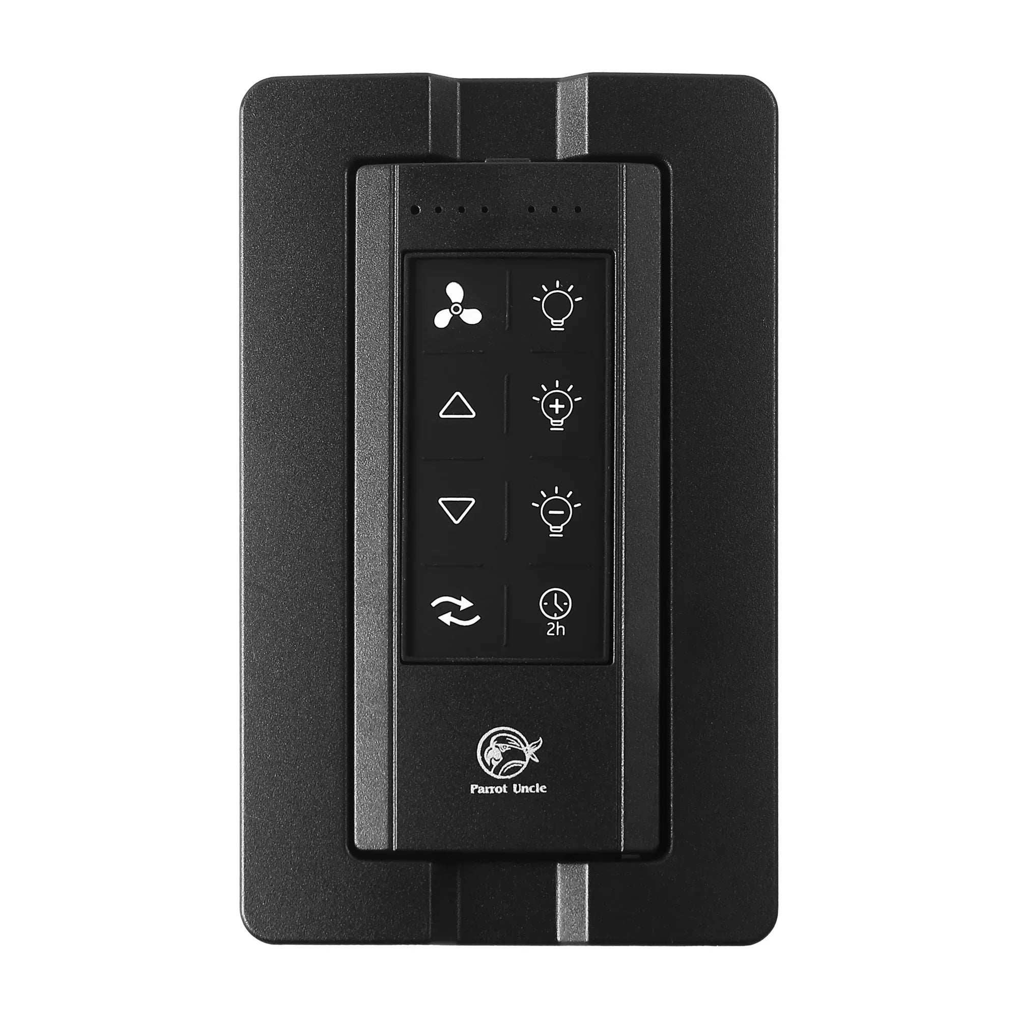 Parrot Uncle Ceiling Fan Remote Control and Receiver Kit with Wall Hol