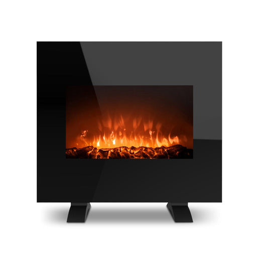 26 Inch Electric Fireplace Wall Mounted Heater with 10 Colorful Flame Brightness Adjustment and Remote Control - ParrotUncle