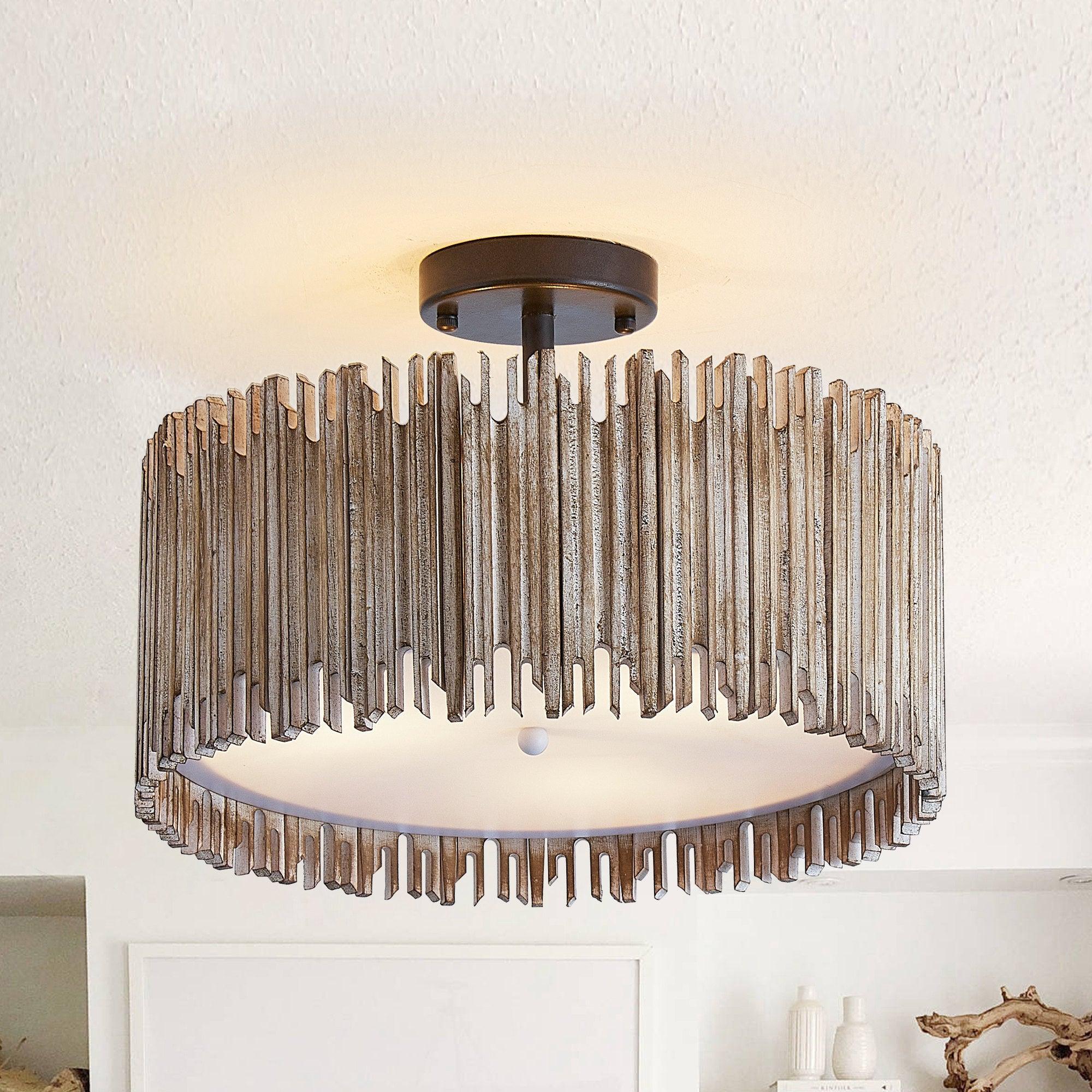 3-Light Farmhouse Ceiling Lighting, LED - ParrotUncle