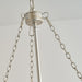 3-light Modern Crystal Chandelier with Hemp Rope - ParrotUncle