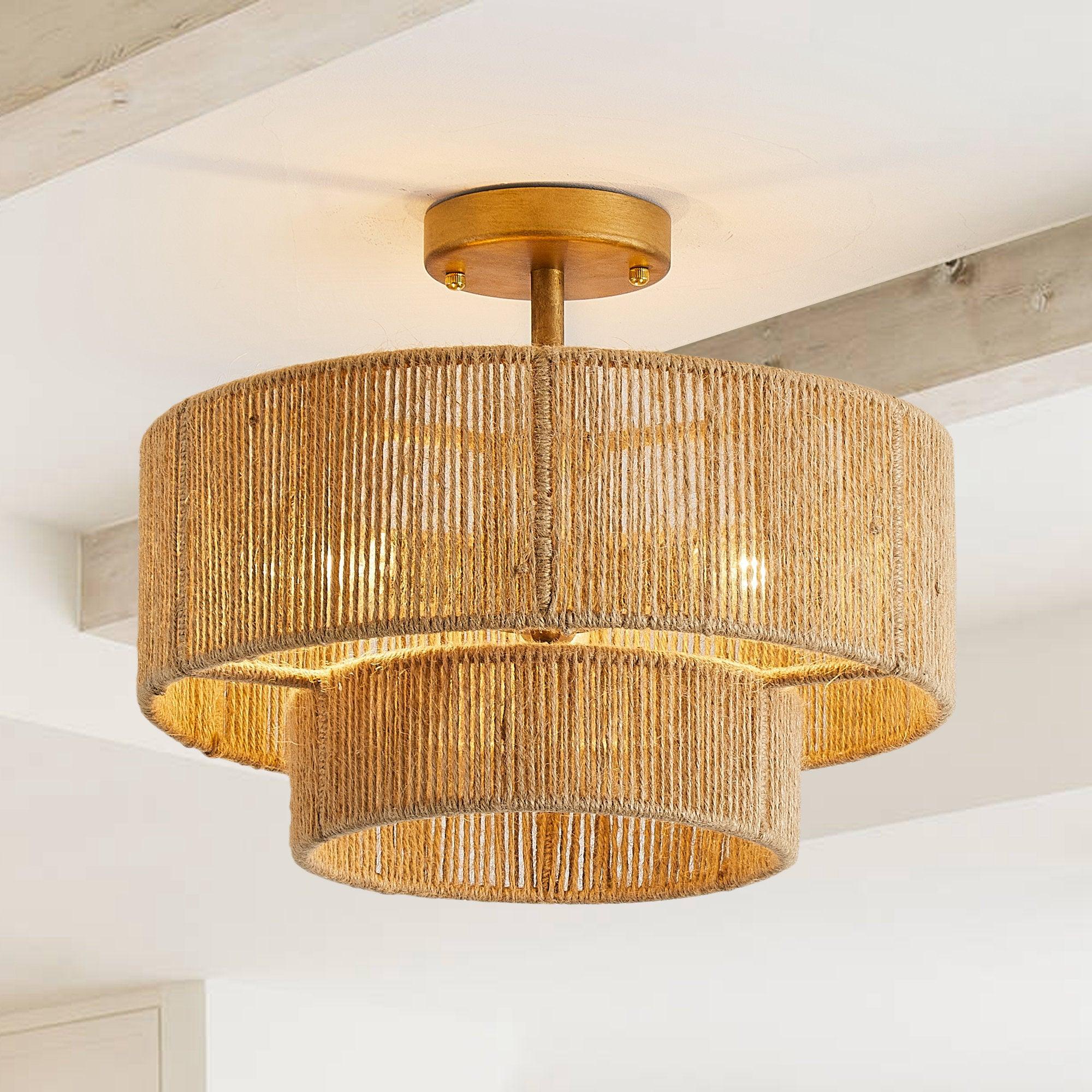 3-Light Traditional Flush Mount Light - ParrotUncle