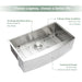 33*20*9" Kitchen Sink Stainless Steel Sink - ParrotUncle