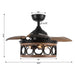 36" Mirelle Farmhouse Downrod Mount Ceiling Fan with Lighting and Wall Control - ParrotUncle