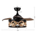 36" Traditional Downrod Mount Ceiling Fan with Lighting and Remote Control - ParrotUncle