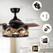 36" Traditional Downrod Mount Ceiling Fan with Lighting and Remote Control - ParrotUncle