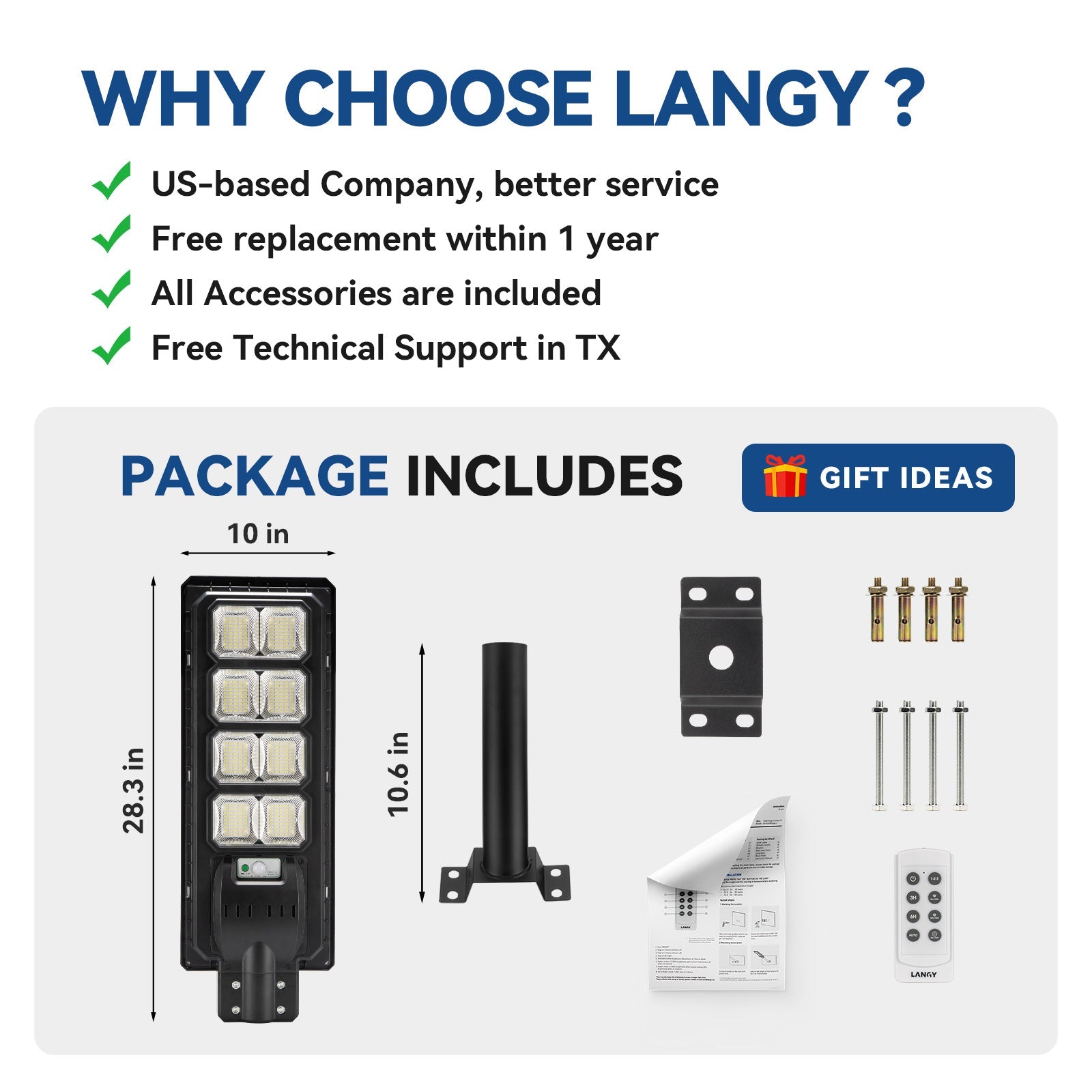 200W All in one solar Parking Lot Lights -25,000 lumens