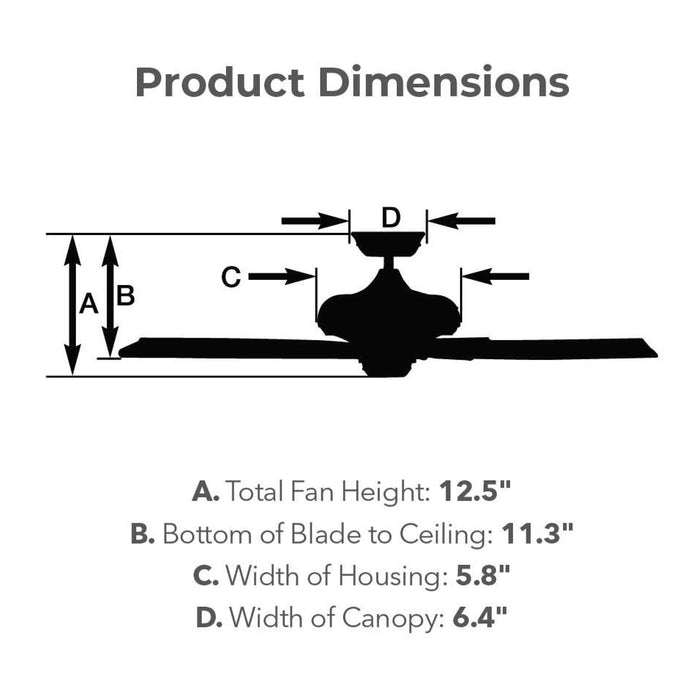 44" Industrial DC Motor Downrod Mount Reversible Ceiling Fan with LED Lighting and Remote Control - ParrotUncle