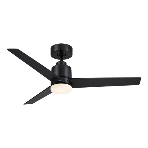 44" Industrial DC Motor Downrod Mount Reversible Ceiling Fan with LED Lighting and Remote Control - ParrotUncle