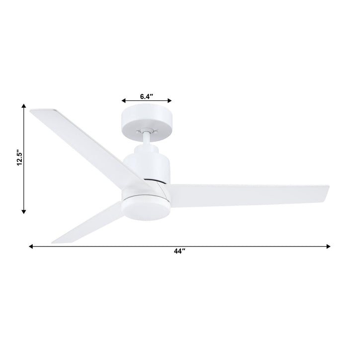 44" Kolkata Industrial Downrod Mount Reversible Ceiling Fan with Lighting and Remote Control - ParrotUncle