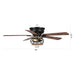 48"Antwerp Farmhouse Flush Mount Reversible Ceiling Fan with Lighting and Remote Control - ParrotUncle