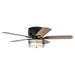 48" Athens Industrial Flush Mount Reversible Ceiling Fan with Lighting and Remote Control - ParrotUncle