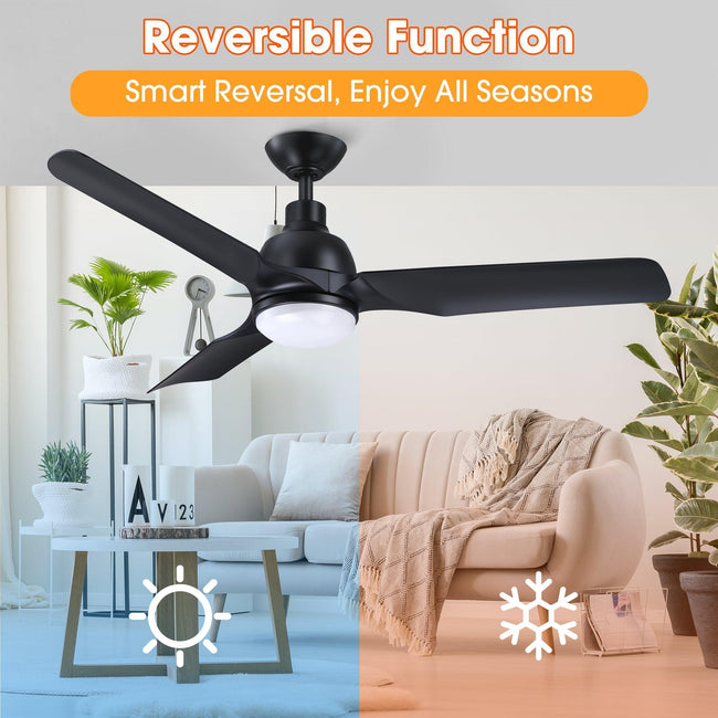 Ventilador de techo reversible de montaje en varilla industrial Cason de 52