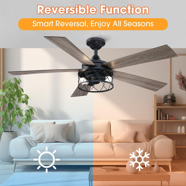 Ventilador de techo reversible de 52