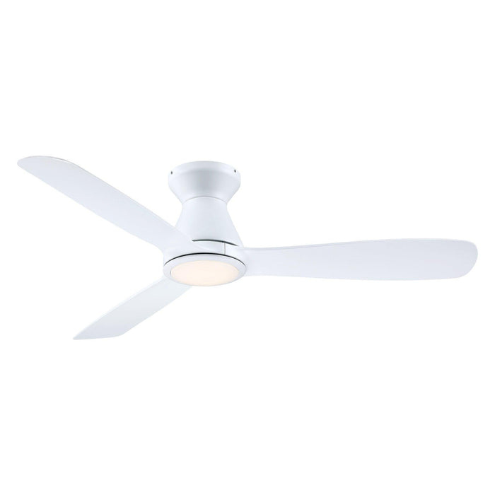 52" Ahmedabad Industrial DC Motor Flush Mount Reversible Ceiling Fan with LED Lighting and Remote Control - ParrotUncle