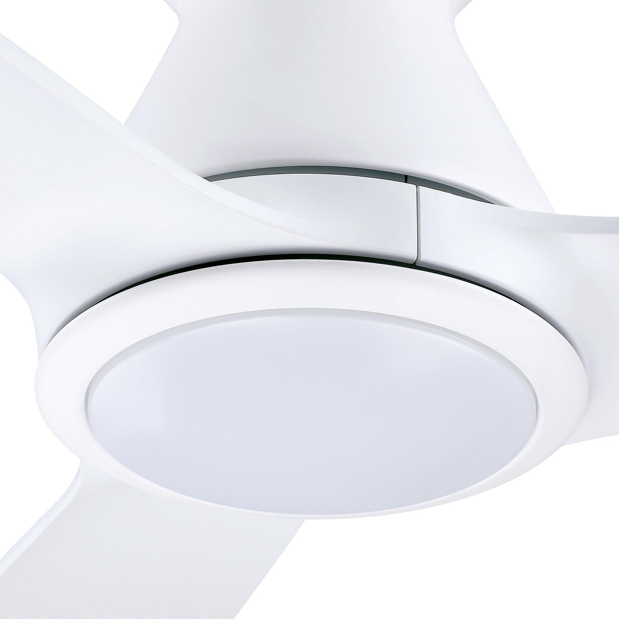 52" Ahmedabad Industrial DC Motor Flush Mount Reversible Ceiling Fan with LED Lighting and Remote Control - ParrotUncle