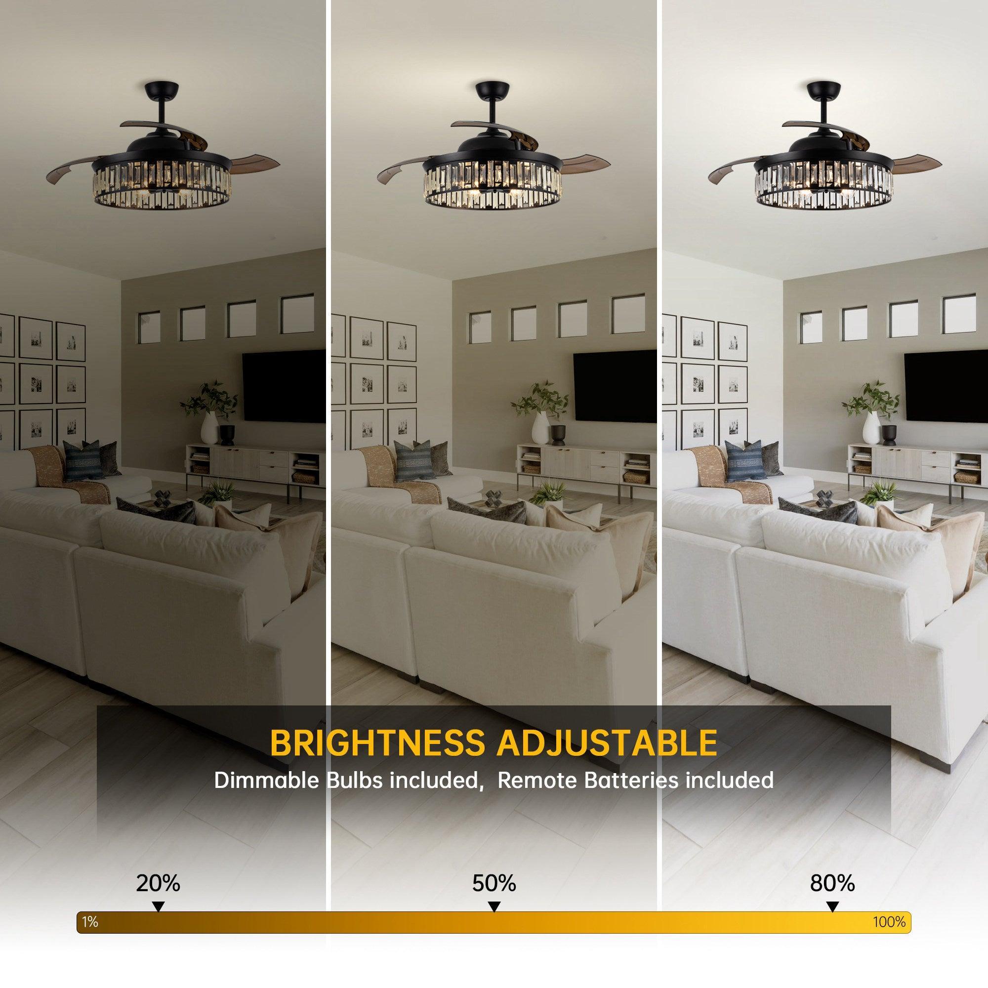 52" Broxburne Smart Fan with Light Kit - ParrotUncle